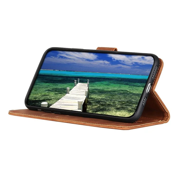 KHAZNEH For Samsung Galaxy A16 5G Case Retro PU Leather Wallet Stand Phone Cover