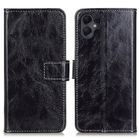 For Samsung Galaxy A06 Case Crazy Horse Texture Leather Phone Wallet Cover