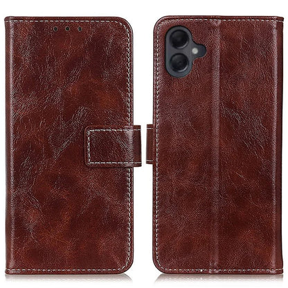 For Samsung Galaxy A06 Case Crazy Horse Texture Leather Phone Wallet Cover