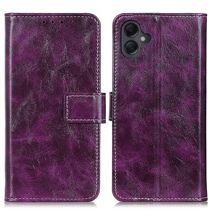 For Samsung Galaxy A06 Case Crazy Horse Texture Leather Phone Wallet Cover