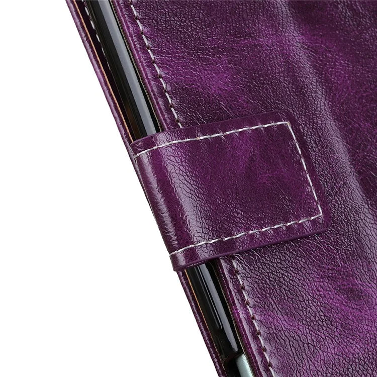 For Samsung Galaxy A06 Case Crazy Horse Texture Leather Phone Wallet Cover