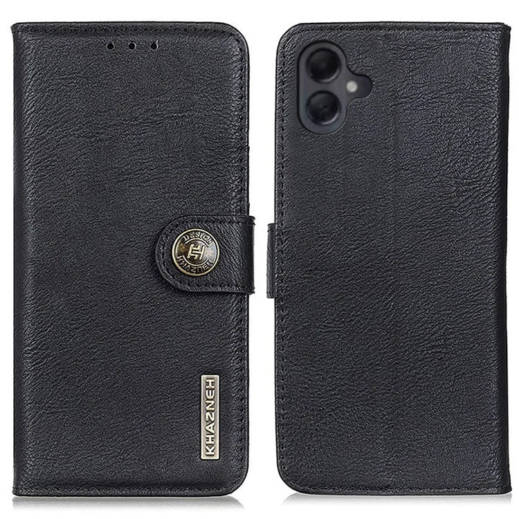 KHAZNEH For Samsung Galaxy A06 Wallet Case Cowhide Texture Leather Flip Phone Cover
