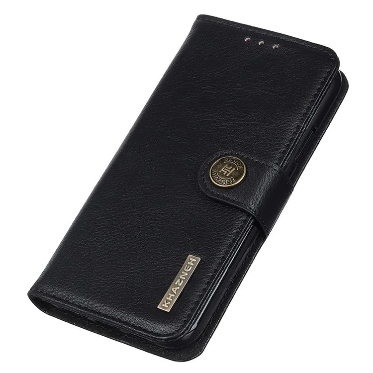 KHAZNEH For Samsung Galaxy A06 Wallet Case Cowhide Texture Leather Flip Phone Cover