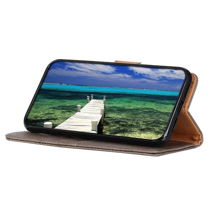 KHAZNEH For Samsung Galaxy A06 Wallet Case Cowhide Texture Leather Flip Phone Cover