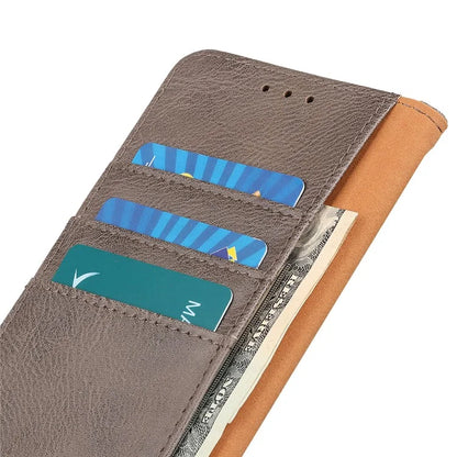 KHAZNEH For Samsung Galaxy A06 Wallet Case Cowhide Texture Leather Flip Phone Cover