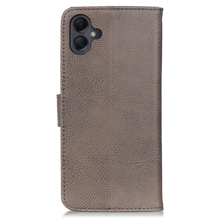 KHAZNEH For Samsung Galaxy A06 Wallet Case Cowhide Texture Leather Flip Phone Cover
