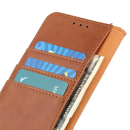 KHAZNEH For Samsung Galaxy A06 Wallet Case Cowhide Texture Leather Flip Phone Cover
