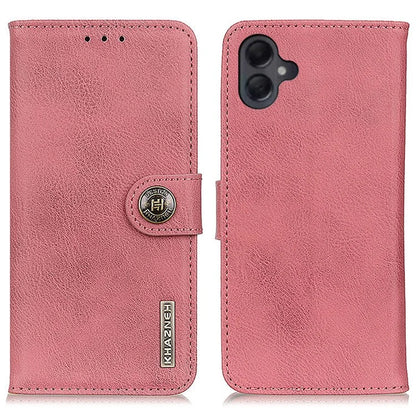KHAZNEH For Samsung Galaxy A06 Wallet Case Cowhide Texture Leather Flip Phone Cover