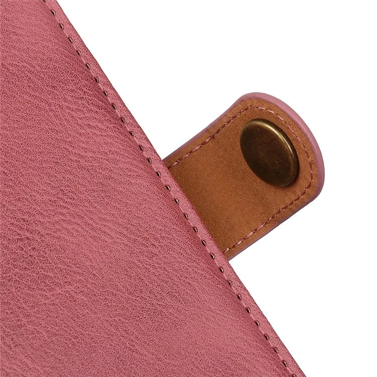 KHAZNEH For Samsung Galaxy A06 Wallet Case Cowhide Texture Leather Flip Phone Cover