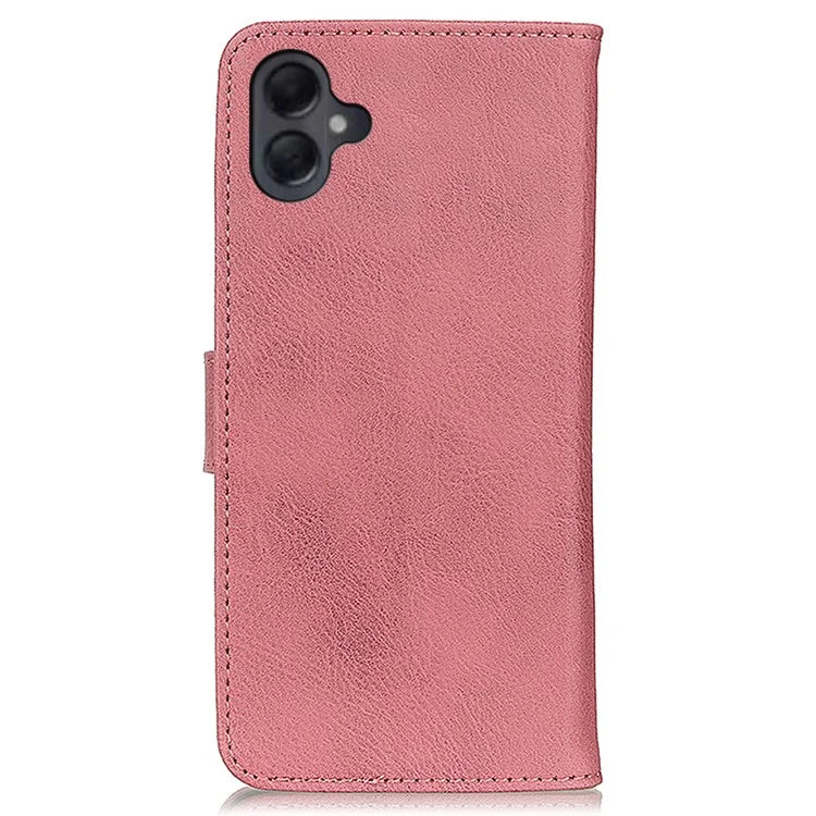 KHAZNEH For Samsung Galaxy A06 Wallet Case Cowhide Texture Leather Flip Phone Cover