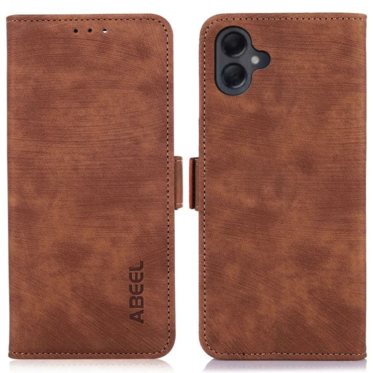 ABEEL For Samsung Galaxy A06 Case Retro Leather Phone Cover Wallet Stand View