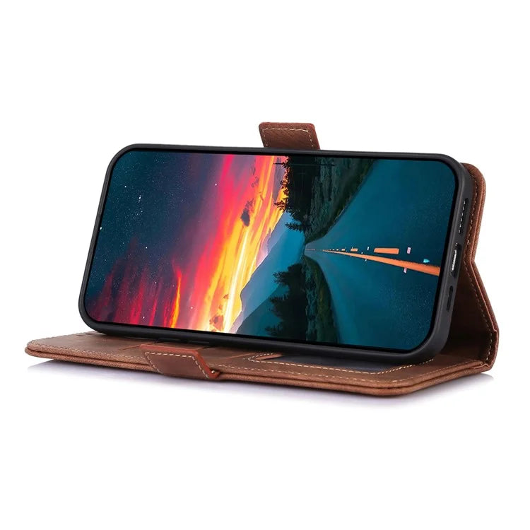 ABEEL For Samsung Galaxy A06 Case Retro Leather Phone Cover Wallet Stand View