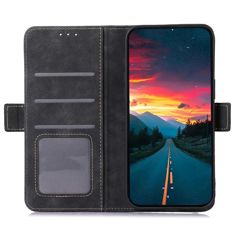ABEEL For Samsung Galaxy A06 Case Retro Leather Phone Cover Wallet Stand View