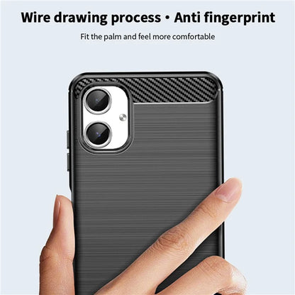 MOFI JK TPU Series-1 For Samsung Galaxy A06 Case Carbon Fiber Texture TPU Soft Phone Cover