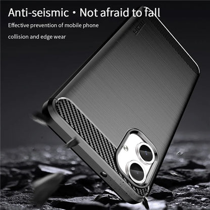MOFI JK TPU Series-1 For Samsung Galaxy A06 Case Carbon Fiber Texture TPU Soft Phone Cover