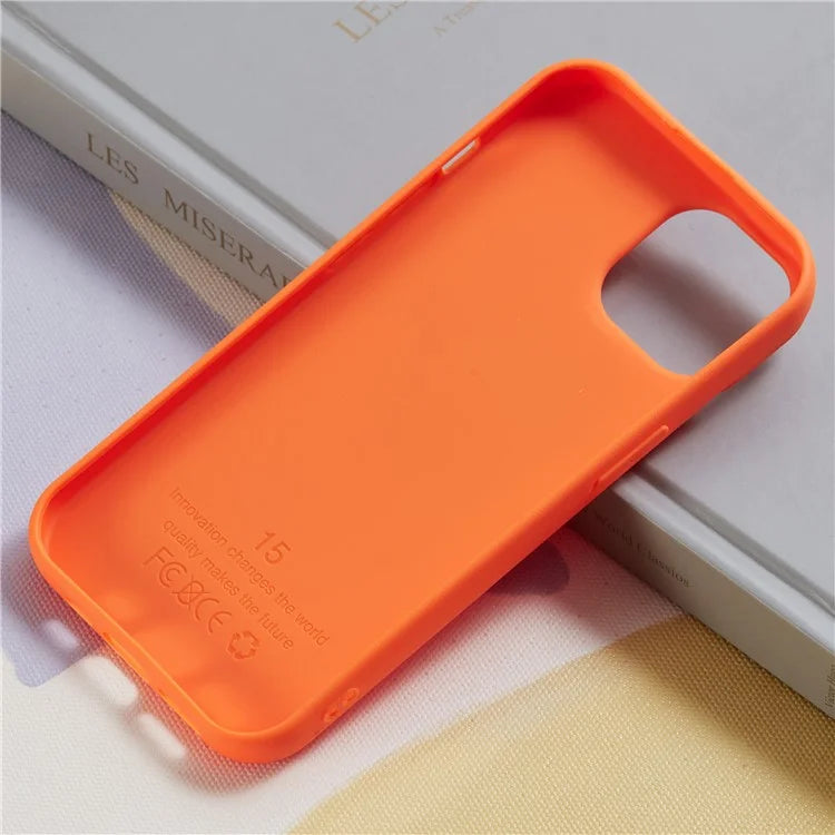 HYUE Series For iPhone 15 Plus Case Litchi Texture TPU Shockproof Phone Cover