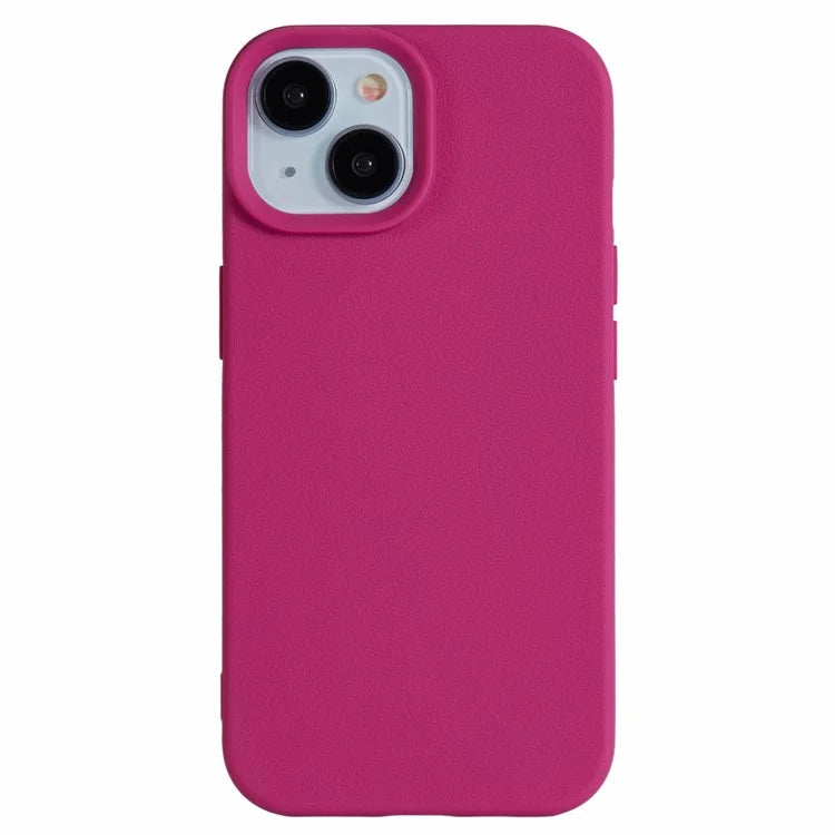 HYUE Series For iPhone 15 Plus Case Litchi Texture TPU Shockproof Phone Cover