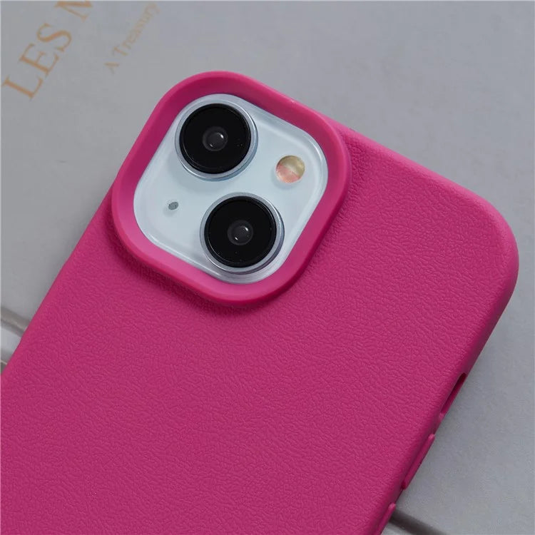 HYUE Series For iPhone 15 Plus Case Litchi Texture TPU Shockproof Phone Cover