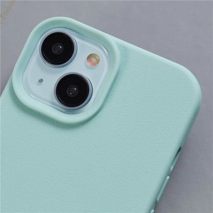 HYUE Series For iPhone 15 Plus Case Litchi Texture TPU Shockproof Phone Cover