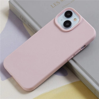 HYUE Series For iPhone 15 Plus Case Litchi Texture TPU Shockproof Phone Cover