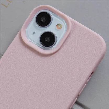 HYUE Series For iPhone 15 Plus Case Litchi Texture TPU Shockproof Phone Cover