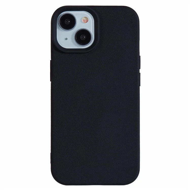 HYUE Series For iPhone 15 Plus Case Litchi Texture TPU Shockproof Phone Cover
