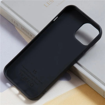 HYUE Series For iPhone 15 Plus Case Litchi Texture TPU Shockproof Phone Cover