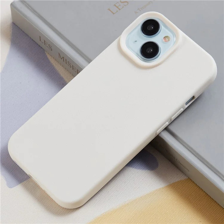 HYUE Series For iPhone 15 Plus Case Litchi Texture TPU Shockproof Phone Cover