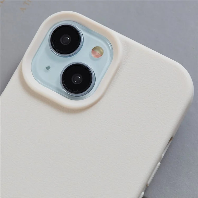 HYUE Series For iPhone 15 Plus Case Litchi Texture TPU Shockproof Phone Cover