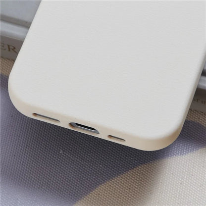 HYUE Series For iPhone 15 Plus Case Litchi Texture TPU Shockproof Phone Cover