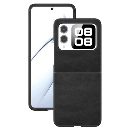 For Huawei nova Flip 5G Case Cowhide Texture Hard PC+PU Protective Phone Cover