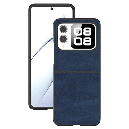 For Huawei nova Flip 5G Case Cowhide Texture Hard PC+PU Protective Phone Cover