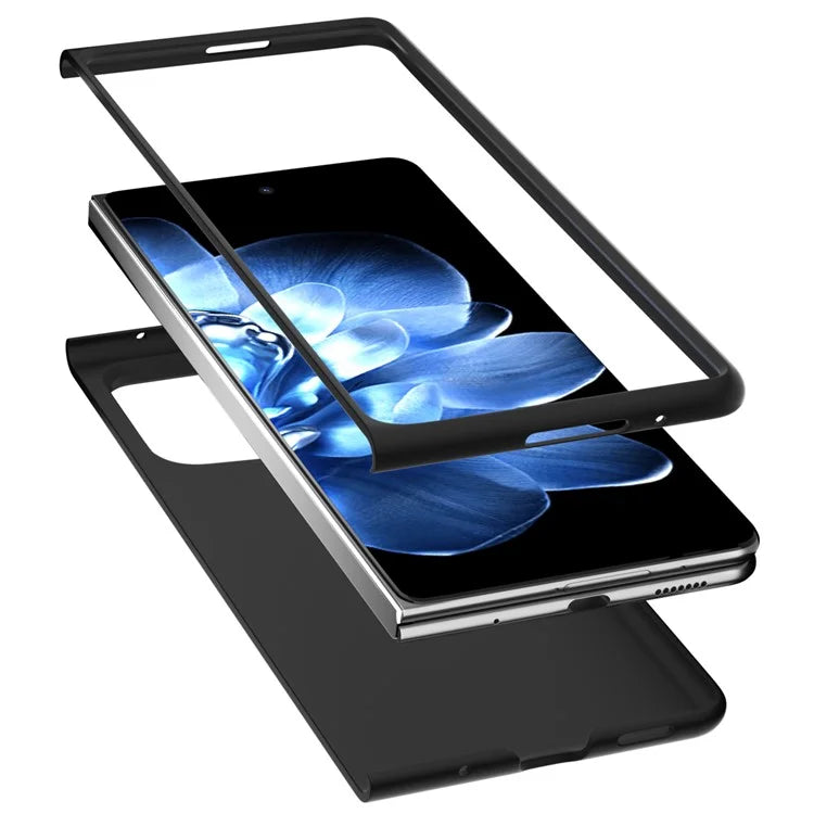 For Xiaomi Mix Fold 4 5G Case Carbon Fiber Texture PU+PC Phone Cover