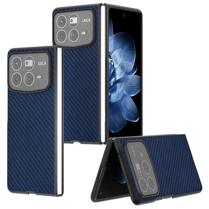 For Xiaomi Mix Fold 4 5G Case Carbon Fiber Texture PU+PC Phone Cover