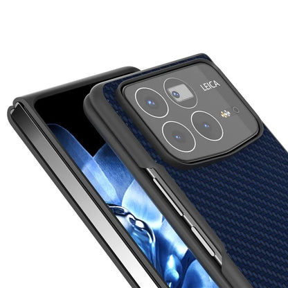For Xiaomi Mix Fold 4 5G Case Carbon Fiber Texture PU+PC Phone Cover