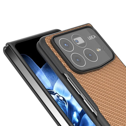 For Xiaomi Mix Fold 4 5G Case Carbon Fiber Texture PU+PC Phone Cover