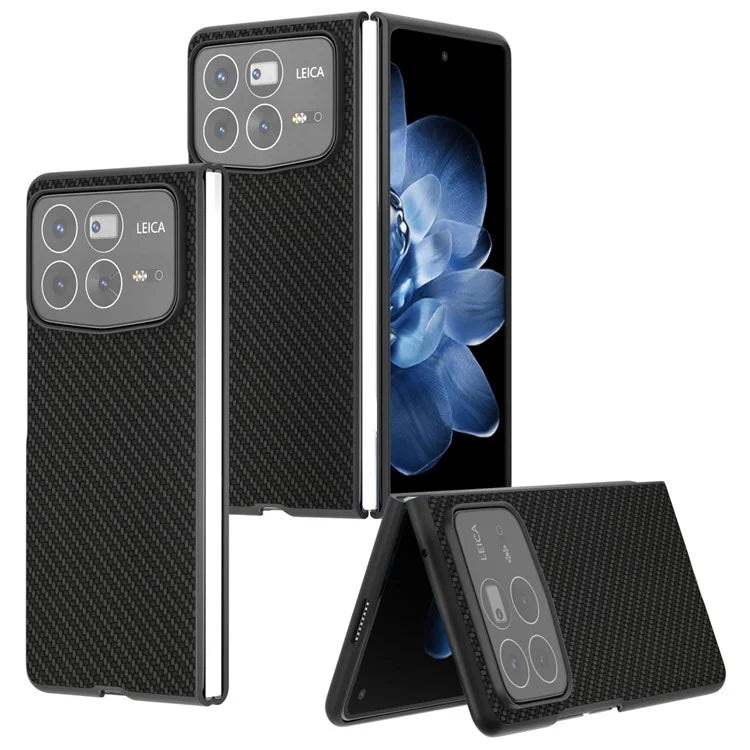 For Xiaomi Mix Fold 4 5G Case Carbon Fiber Texture PU+PC Phone Cover