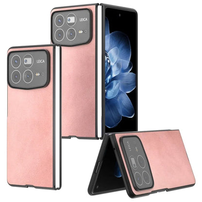 For Xiaomi Mix Fold 4 5G Case Cowhide Texture Hard PC+PU Protective Phone Cover