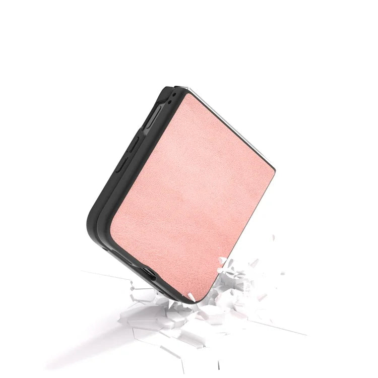 For Xiaomi Mix Flip 5G Case Cowhide Texture Hard PC+PU Protective Phone Cover