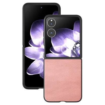 For Xiaomi Mix Flip 5G Case Cowhide Texture Hard PC+PU Protective Phone Cover