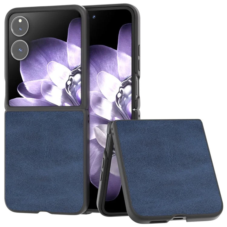 For Xiaomi Mix Flip 5G Case Cowhide Texture Hard PC+PU Protective Phone Cover