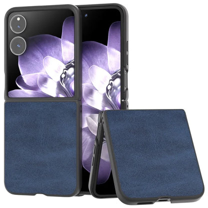 For Xiaomi Mix Flip 5G Case Cowhide Texture Hard PC+PU Protective Phone Cover