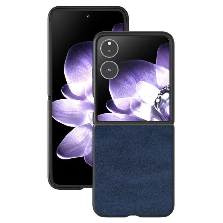 For Xiaomi Mix Flip 5G Case Cowhide Texture Hard PC+PU Protective Phone Cover