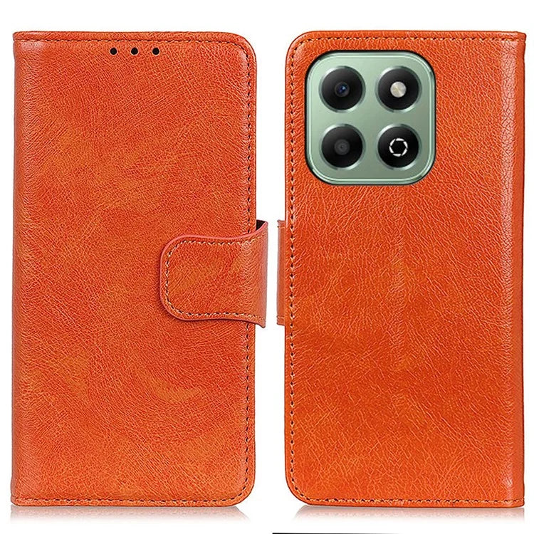 For Honor X6b 4G Case Nappa Texture Split Leather Wallet Phone Cover
