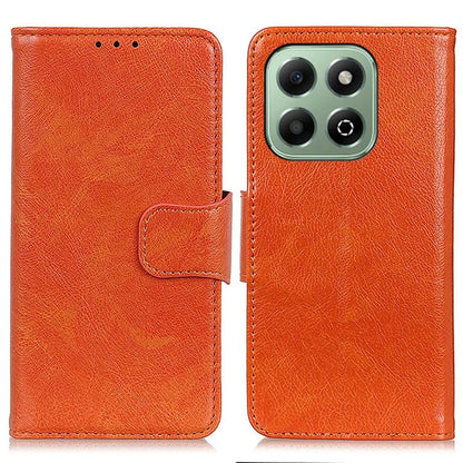 For Honor X6b 4G Case Nappa Texture Split Leather Wallet Phone Cover
