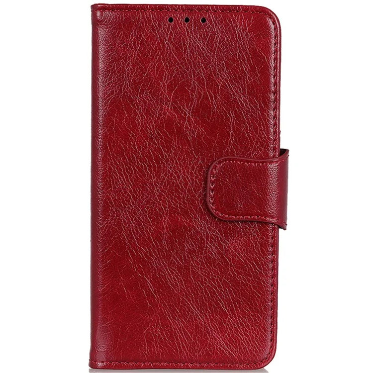 For Honor X6b 4G Case Nappa Texture Split Leather Wallet Phone Cover