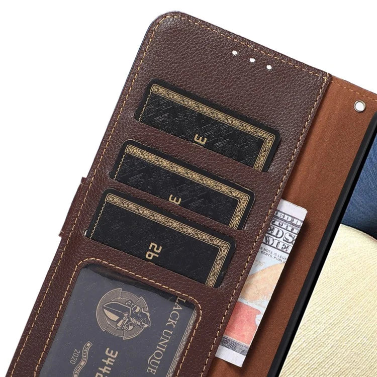 KHAZNEH For Samsung Galaxy A16 5G Case RFID Blocking Wallet PU Leather Phone Cover