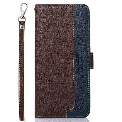KHAZNEH For Samsung Galaxy A16 5G Case RFID Blocking Wallet PU Leather Phone Cover
