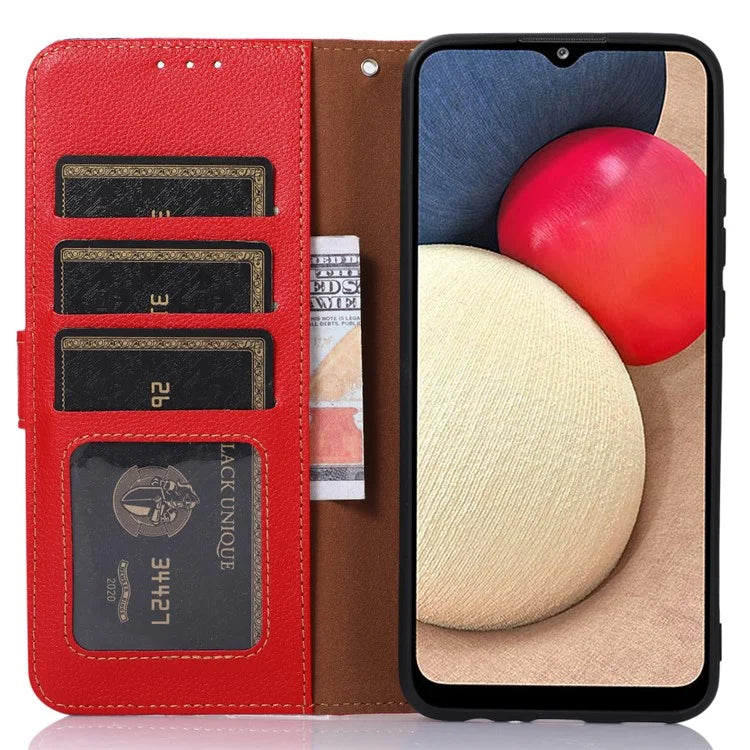 KHAZNEH For Samsung Galaxy A16 5G Case RFID Blocking Wallet PU Leather Phone Cover