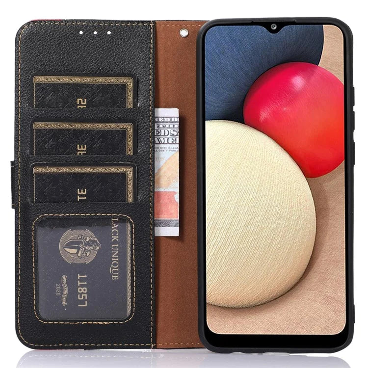 KHAZNEH For Samsung Galaxy A16 5G Case RFID Blocking Wallet PU Leather Phone Cover